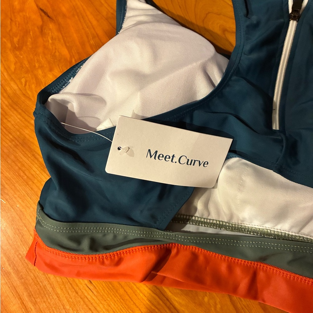 Color Block Swim Top - XL, NWT - Picture 3 of 6